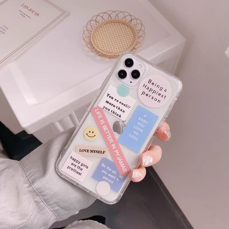 Ốp lưng iphone trong suốt chống ố Happy day đẹp ip/6/6plus/6s/6splus/7/7plus/8/8plus/x/xr/xs/11/12/pro/max/plus/promax | BigBuy360 - bigbuy360.vn