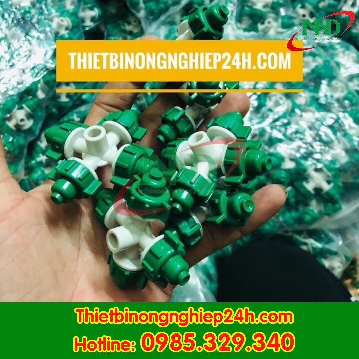 Đầu béc phun sương 4 hướng xanh | Béc phun sương 4 hướng