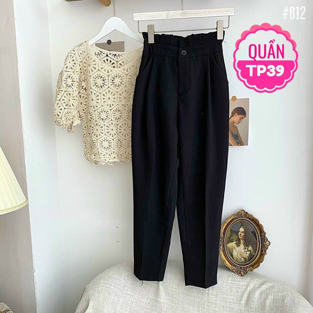 QUẦN CÔNG SỞ - QUẦN ĐEN LƯNG THUN CO GIÃN CỰC XINH TP39 ⚡100% ẢNH THẬT