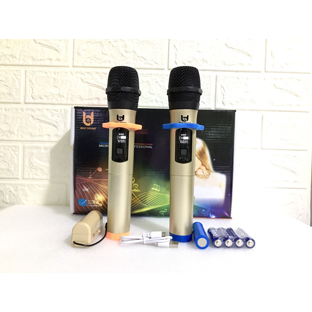 Micro Không Dây BD W003 Tiện Dụng Gọn Nhẹ ,Chất Âm Mượt Mà, Chuyên Karaoke Gia Đình , Loa Kéo, Loa Bluetooth, Du Lịch