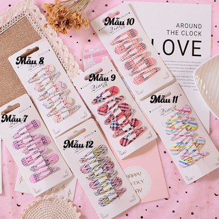 Set kẹp tóc cho bé gái, nhiều màu