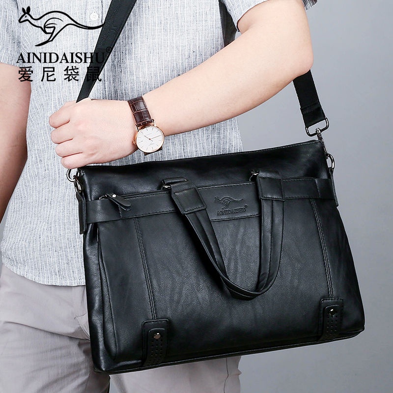 Túi da đeo chéo phong cách doanh nhân cho nam NSGSB33 | BigBuy360 - bigbuy360.vn