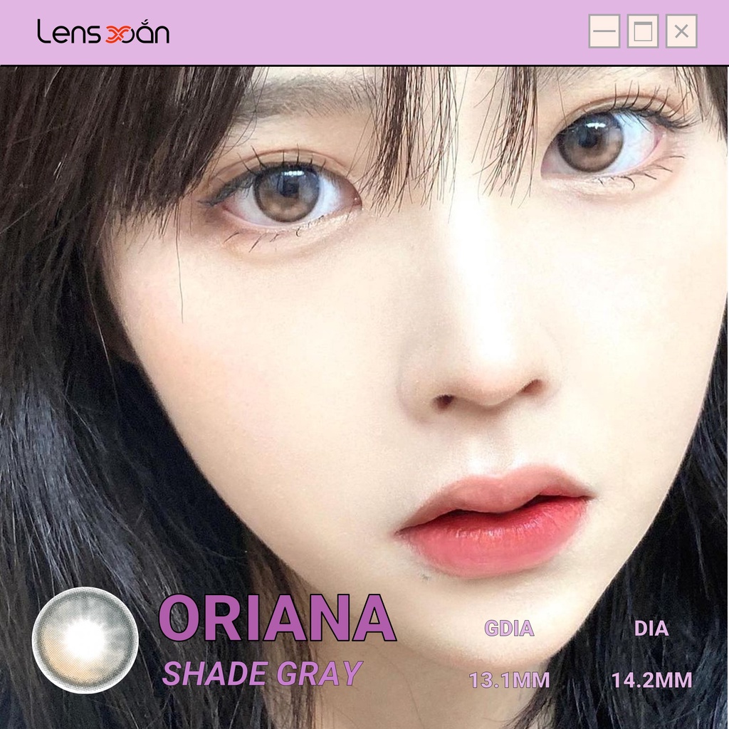 KÍNH ÁP TRÒNG ORIANA SHADE GRAY CỦA ISHA : Lens xám tạo highlight phủ bóng cho mắt | Lens Xoắn ( GIÁ 1 CHIẾC, ĐỌC LƯU Ý)