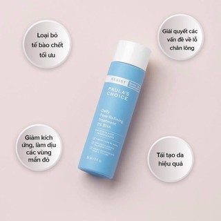 Tẩy da chết hoá học Paula’s Choice resist daily pore refining treatment 2% Bha