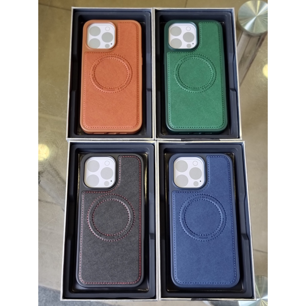 Ốp lưng X-Level da Jacket hỗ trợ sạc Magsafe cho iPhone 14 Pro max, 14 Plus, 14 pro, 14 viền dẻo chống sốc sang trọng