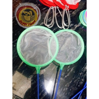 Vợt lưới tròn vớt cá con 12CM_10CM _7CM( màu ngẫu nhiên)