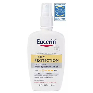 (Mâu Mới) Kem Chống Nắng, Nâng Tone Eucerin Daily Protection Moisturizing Face Lotion - 118ml