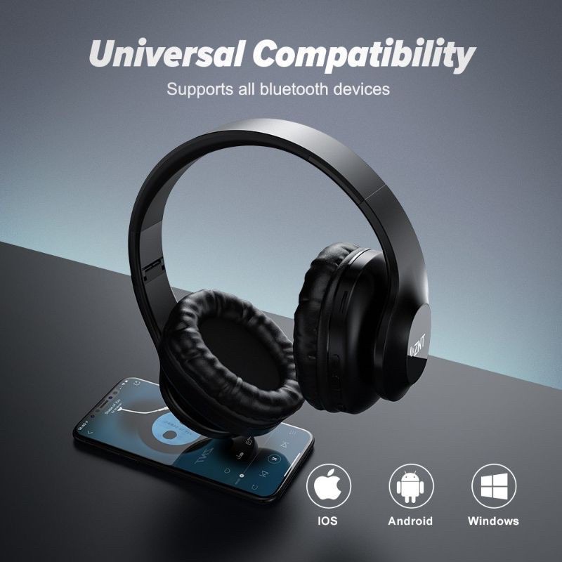 Tai Nghe chụp Tai Bluetooth V5.0 ZNT Chống Thấm Nước Chất Lượng Cao Kèm Phụ