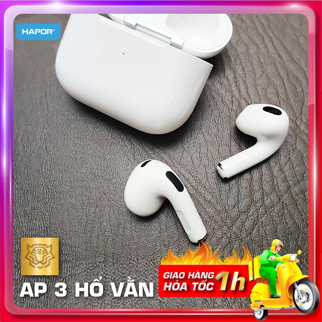 Tai nghe Bluetooth không dây thế hệ thứ 3 Nguyên Seal Full chức năng Định vị, chống ồn, xuyên âm- Âm thanh đỉnh bass sâu