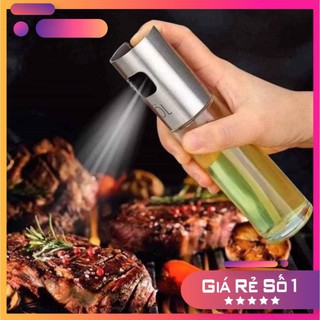 [FREESHIP] Bình xịt dầu ăn thủy tinh 100ml Rapido, nắp bằng inox bền, chắc, rất đẹp, hàng chính hãng