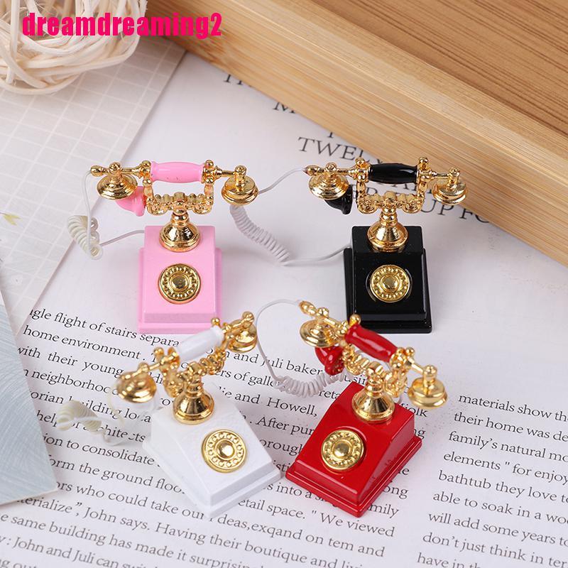 Điện Thoại Đồ Chơi Cho Nhà Búp Bê Tỉ Lệ 1: