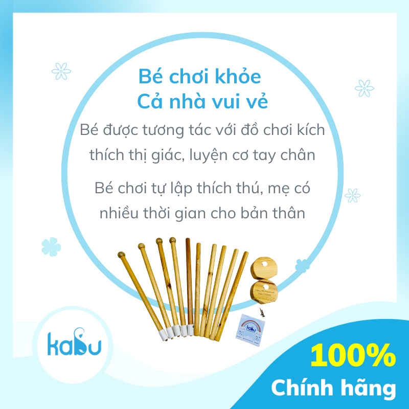 KABU - Kệ Chữ A Bằng Gỗ PipoVietnam, Đồ Chơi Tự Lập Cho Bé