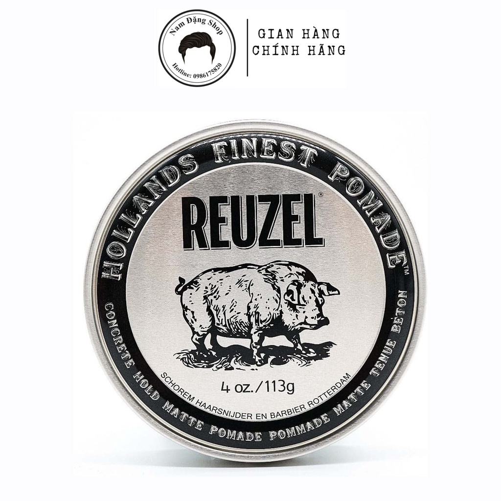 Sáp vuốt tóc Reuzel Concrete Hold Matte Pomade