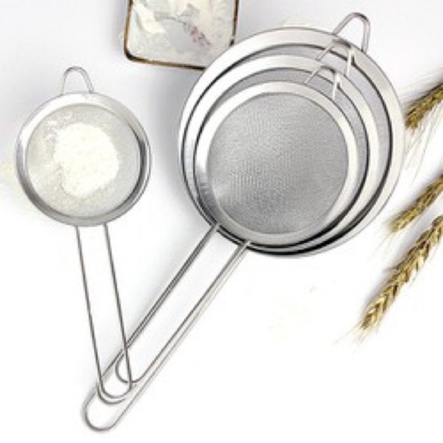 Rây Lọc Bột, Cháo Bằng Inox 8cm/10cm/12cm/14cm/16cm/18cm/20cm/22cm - Ray Cảo Inox - Hàng Việt Nam Chất Lượng Cao