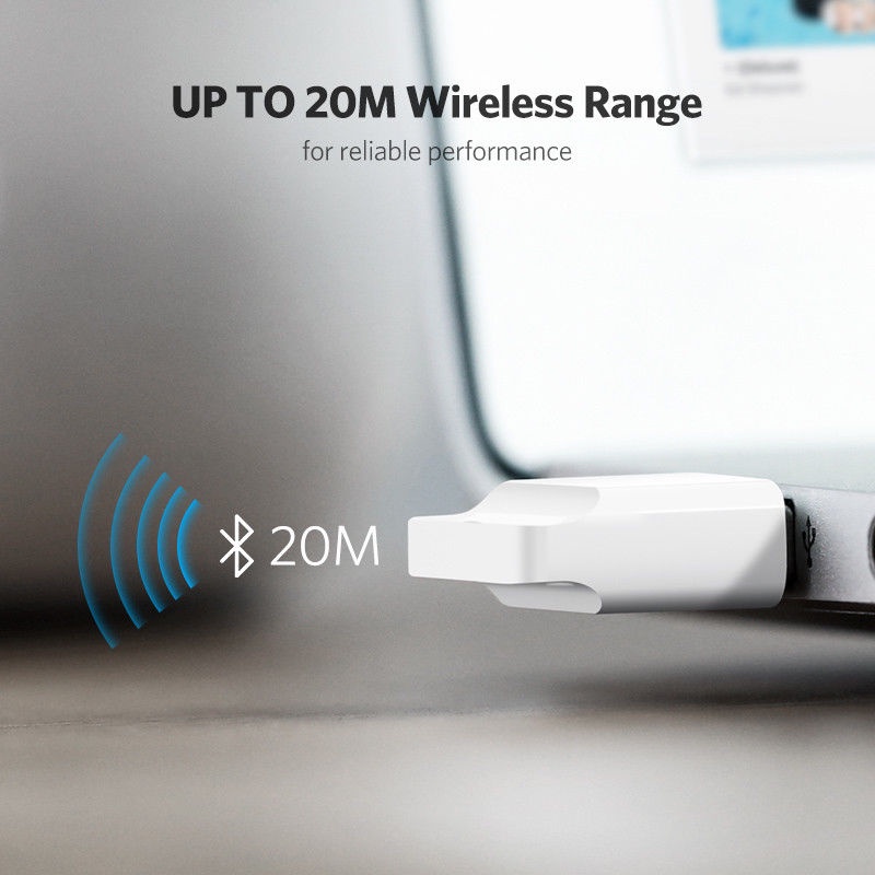 USB Thu Bluetooth 4.0 Cho Máy Tính Bàn và Laptop UGREEN 30443 - Hàng Chính Hãng BH 18 Tháng