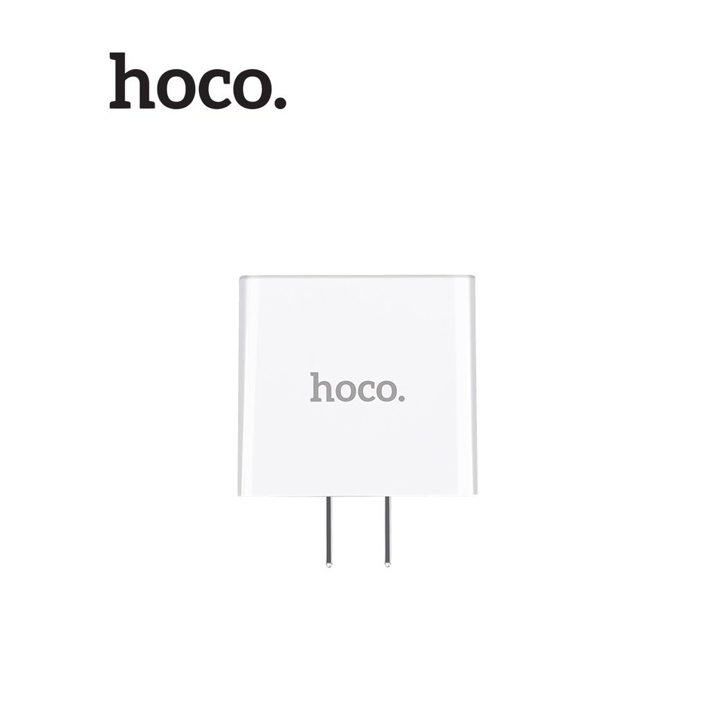 Cốc sạc nhanh 3A Hoco C15 chuôi dẹt chất liệu cao cấp trang bị 3 cổng Usb tích hợp đèn Led tương thích với các thiết bị