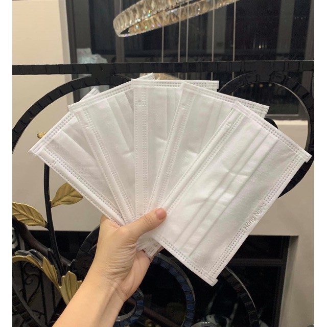 Hộp 50 Chiếc Khẩu Trang Y Tế 4 Lớp Hồng Ngọc