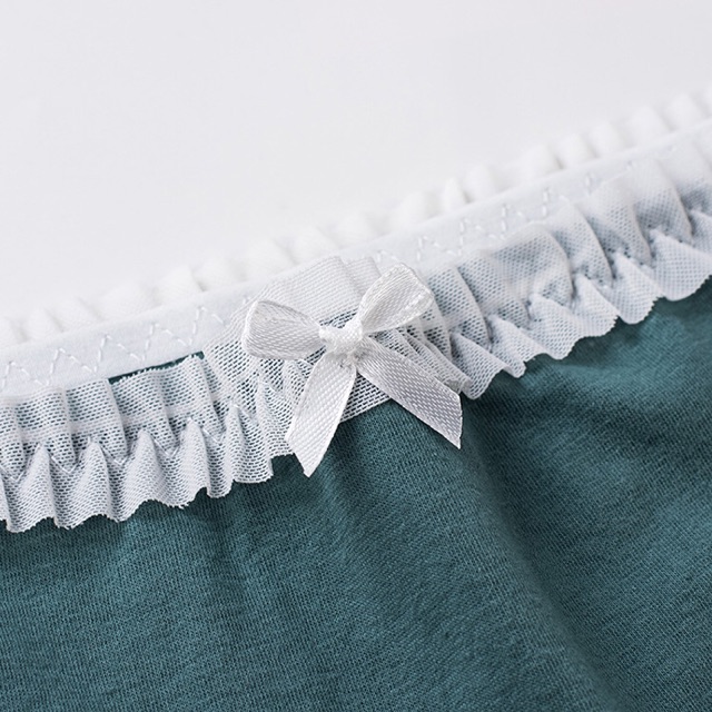 Set 05 Quần Lót Cotton Màu Xanh Trắng Có Size S-M-L