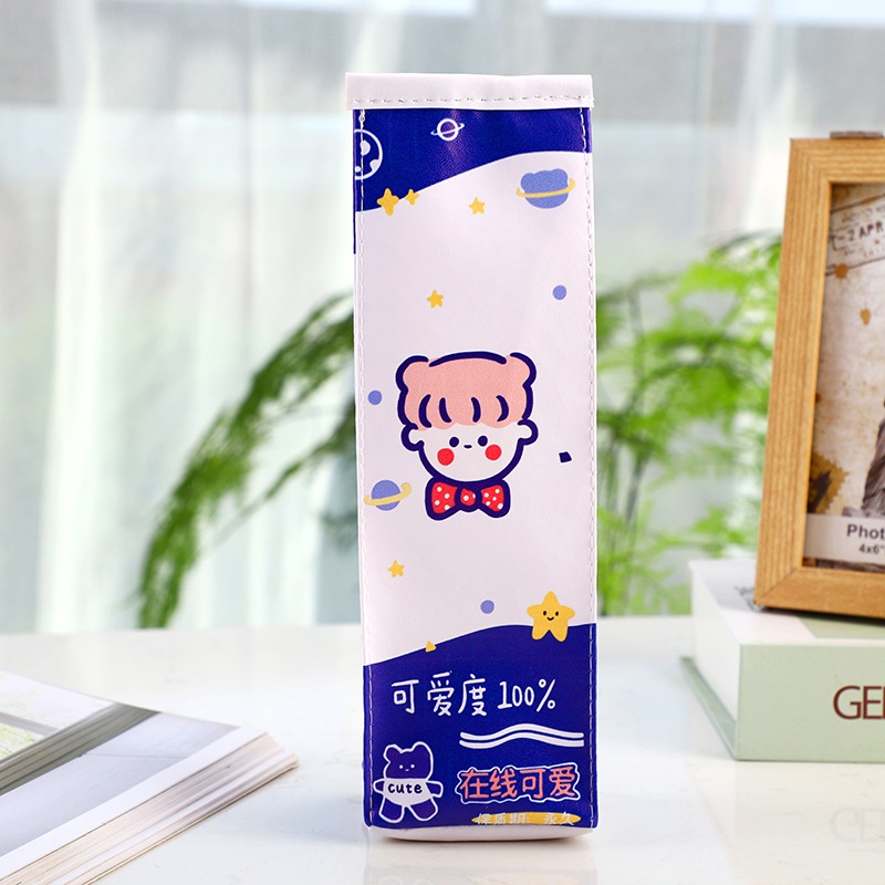 Túi Đựng Bút Hình Hộp Sữa Thiết Kế Đơn Giản Dễ Thương Cho Nữ