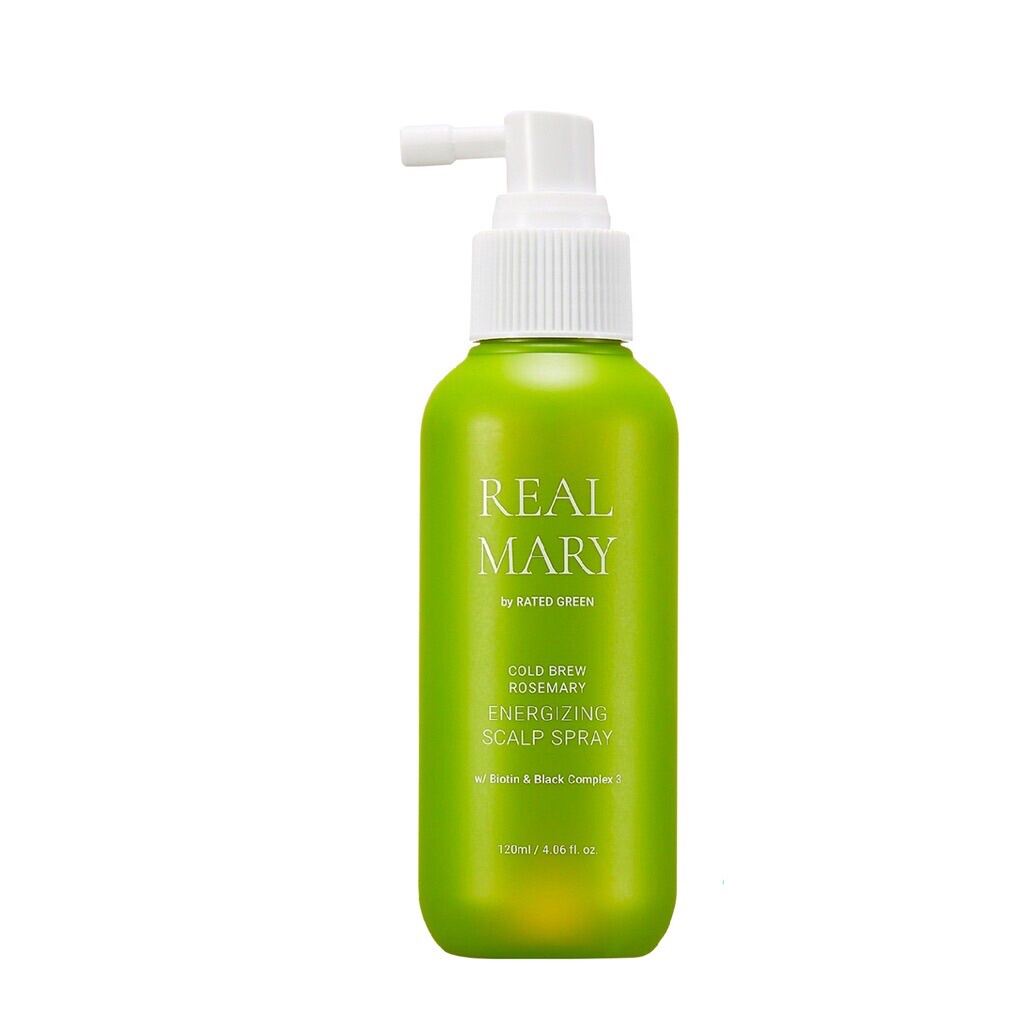 Xịt dưỡng chiết xuất Hương Thảo ủ lạnh Rated Green cho da đầu dầu 120ml