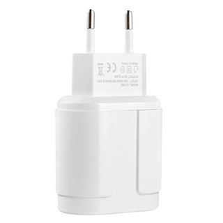Củ sạc 5V / 2.4A EU 2 cổng USB cho iPhone iPad Samsung Xiaomi