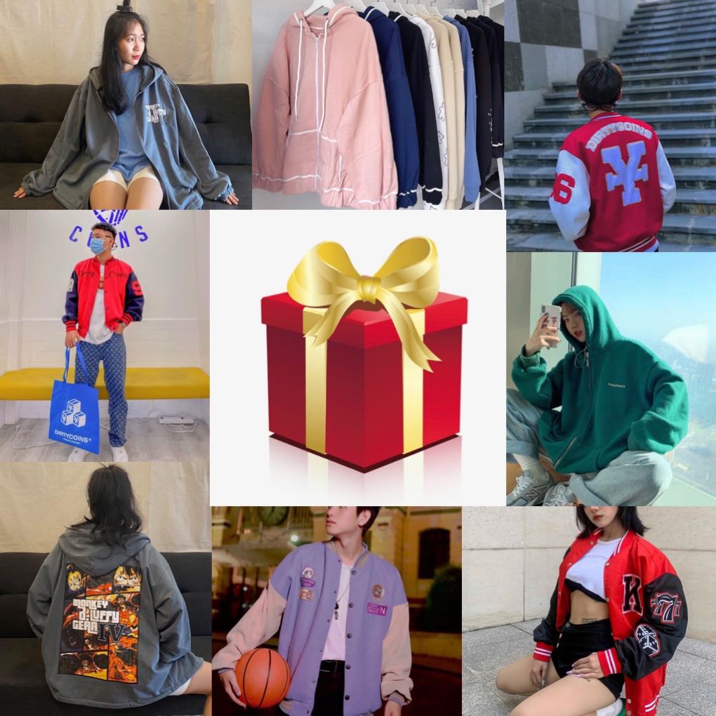 Áo khoác nỉ Áo hoodie nam nữ ngẫu nhiên Kun Shop