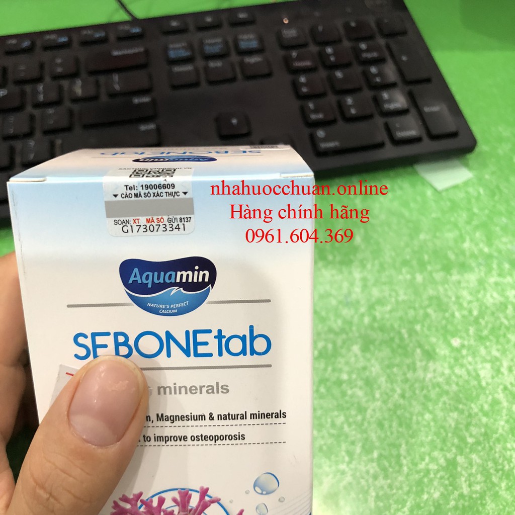 SEBONETAB Bổ sung Calci, Magie  cải thiện tình trạng loãng xương tê bì tay chân (60V)