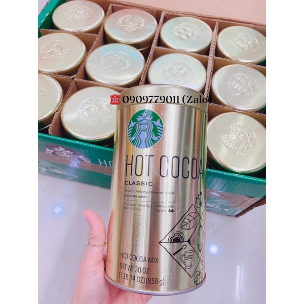 Bột Cacao Hot Cocoa Starbucks Mỹ 850g