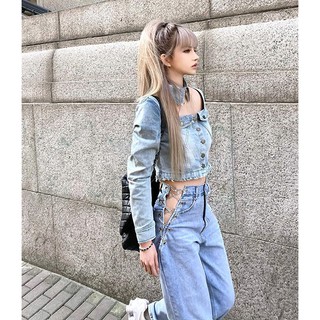 QUẦN JEANS XÍCH KHOE EO QUYẾN RŨ