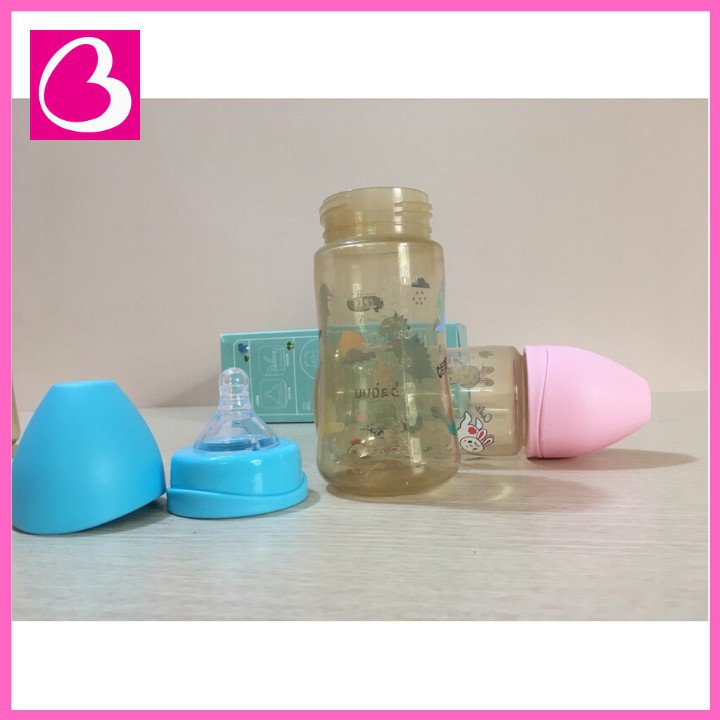 Bình sữa cổ rộng nắp bầu Babuu Baby Nhật Bản cho bé 90ml, 150ml, 240ml