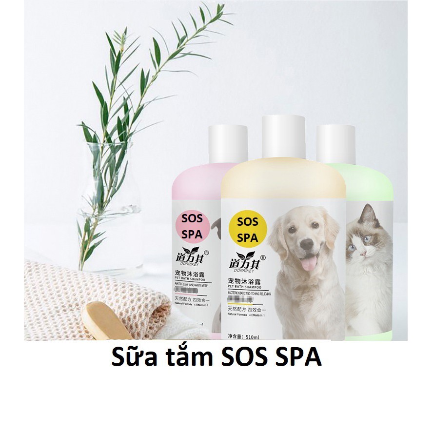 Sữa Tắm SPA cho chó mèo (chai 510ml) dầu tắm dành cho mọi loại chó mèo