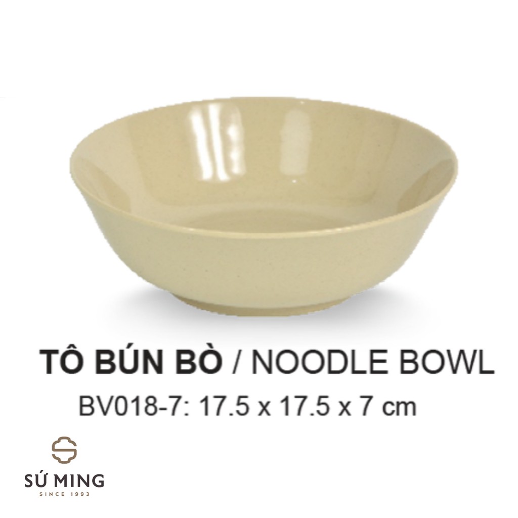 [Mã LIFE20KALL giảm 10% đơn 50K] Bát Ăn Mì, Phở, Bún Nâu Đá Nhựa Melamine Cao Cấp Dùng Trong Nhà Hàng, Quán Ăn