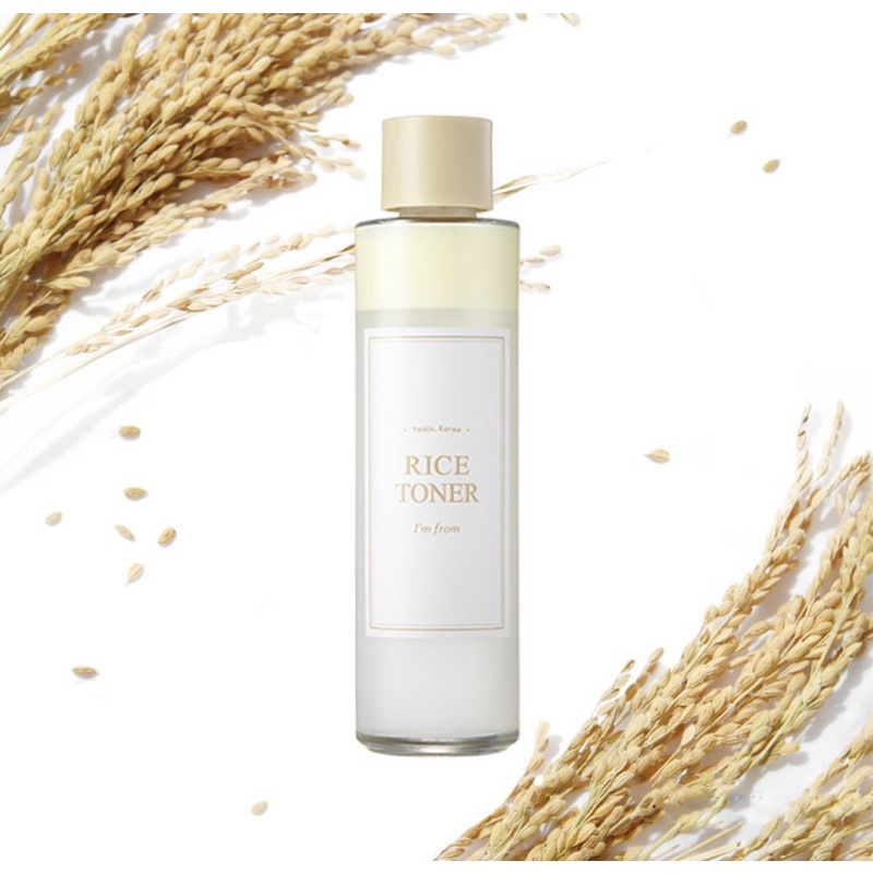 Nước Hoa Hồng I'm from Chiết Xuất Gạo Dưỡng Sáng Da 150ml Rice Toner