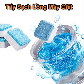 Hộp 12 viên tẩy lồng máy giặt tẩy rửa khử mùi máy cửa trước ngang trên đứng tại nhà