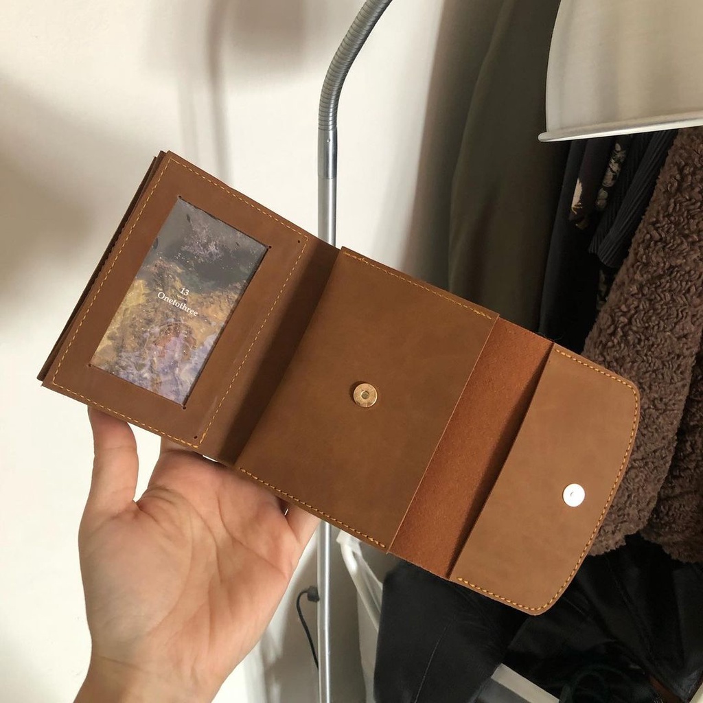 Ví da nữ ngắn Handmade Boxx wallet da Collection Onetothree (VÍ KHÔNG IN TÊN)