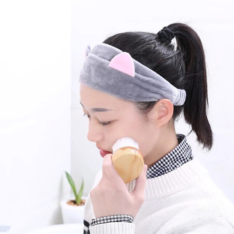 Băng đô turban tai mèo dễ thương, bờm tóc rửa mặt thiết kế xinh xắn nhẹ nhàng siêu xinh HaNa