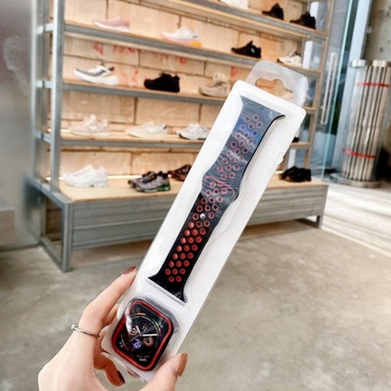 Ốp Dây Đeo Bằng Silicone TPU Cho Đồng Hồ Thông Minh Apple Watch Band 45MM 41MM Series 7