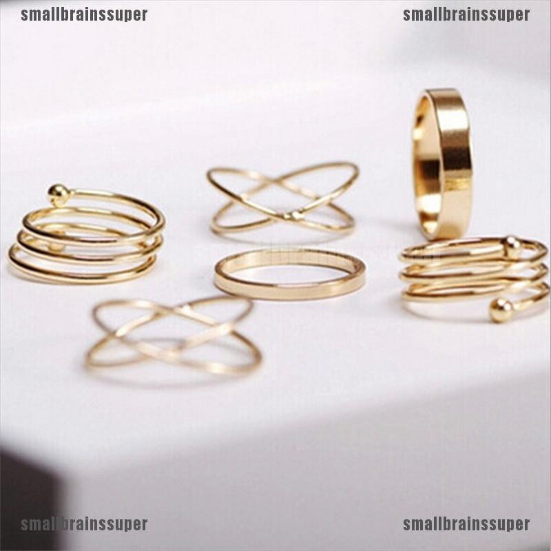 Set 6 nhẫn cá tính thời trang dành cho nữ