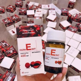 Vitamin E đỏ 400mg Nga