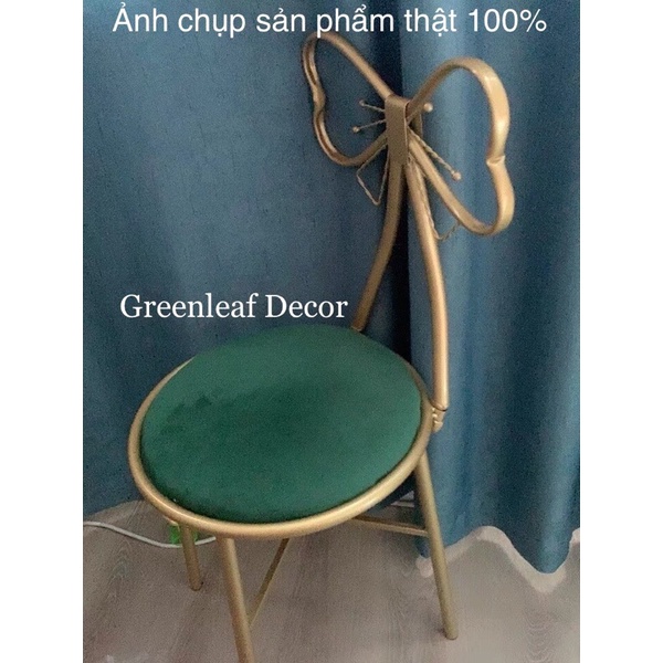 Ghế Nơ Bàn Trang Điểm Phong Cách Bắc Âu - Ghế Ngồi Trang Điểm Đầy Đủ Phụ Kiện