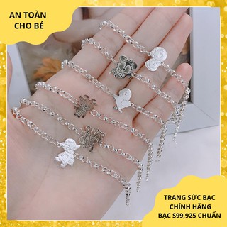 [XẢ KHO CẮT LỖ] LẮC TAY BẠC TA 12 CON GIÁP CHO BÉ