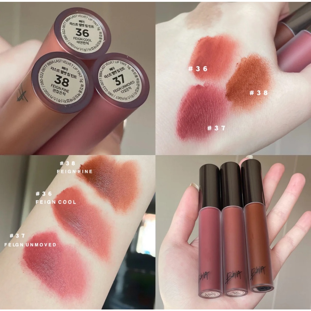 Son Kem Lì B bia  bbia Last Velvet Lip Tint 5g