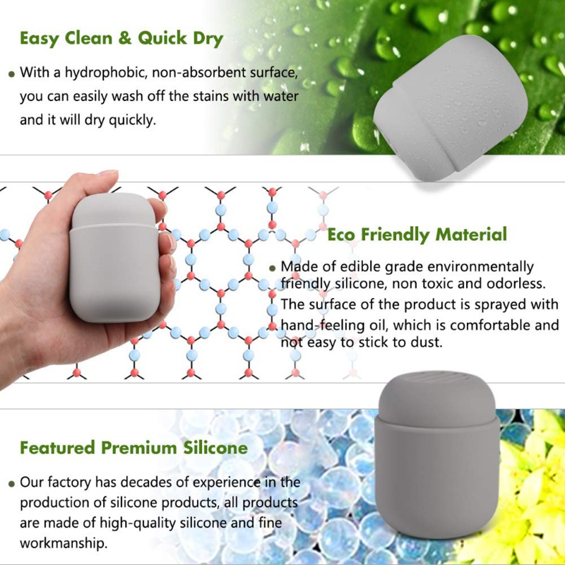 Hộp Silicone Đựng Mút Trang Điểm Chống Bụi Tiện Lợi