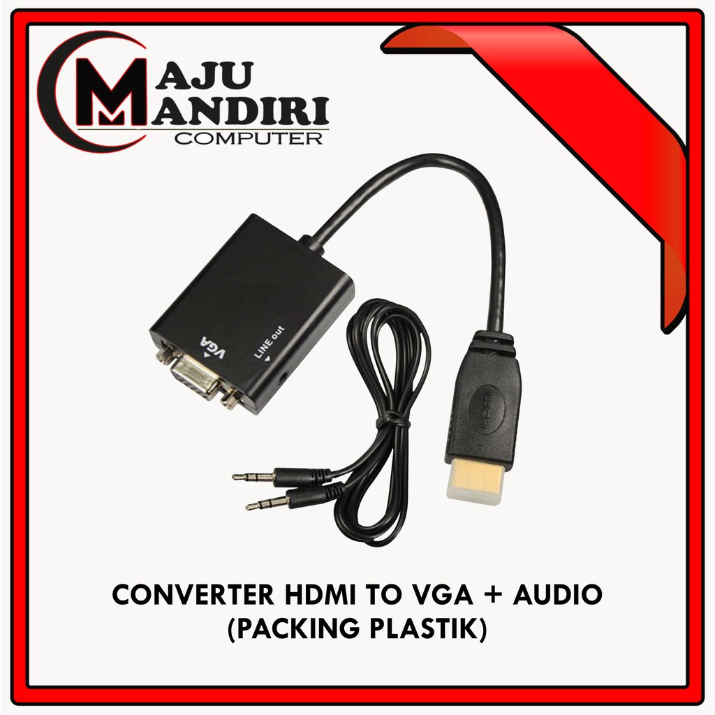 Bộ Chuyển Đổi Hdmi Sang Vga + Hộp Đựng Bằng Nhựa