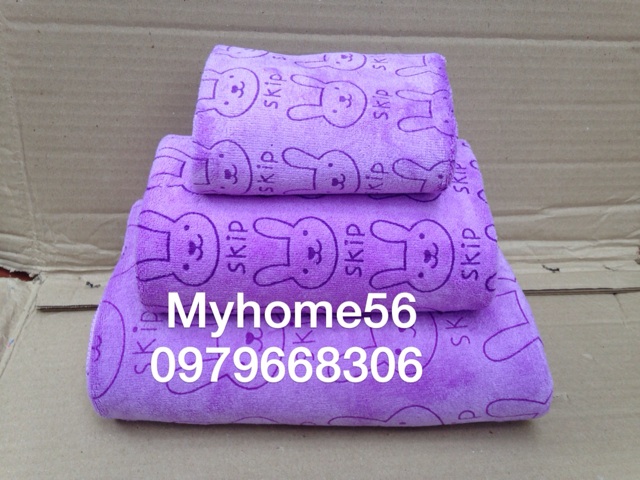 Set 3 khăn tắm hình thú loại 1 set 1mx50cm