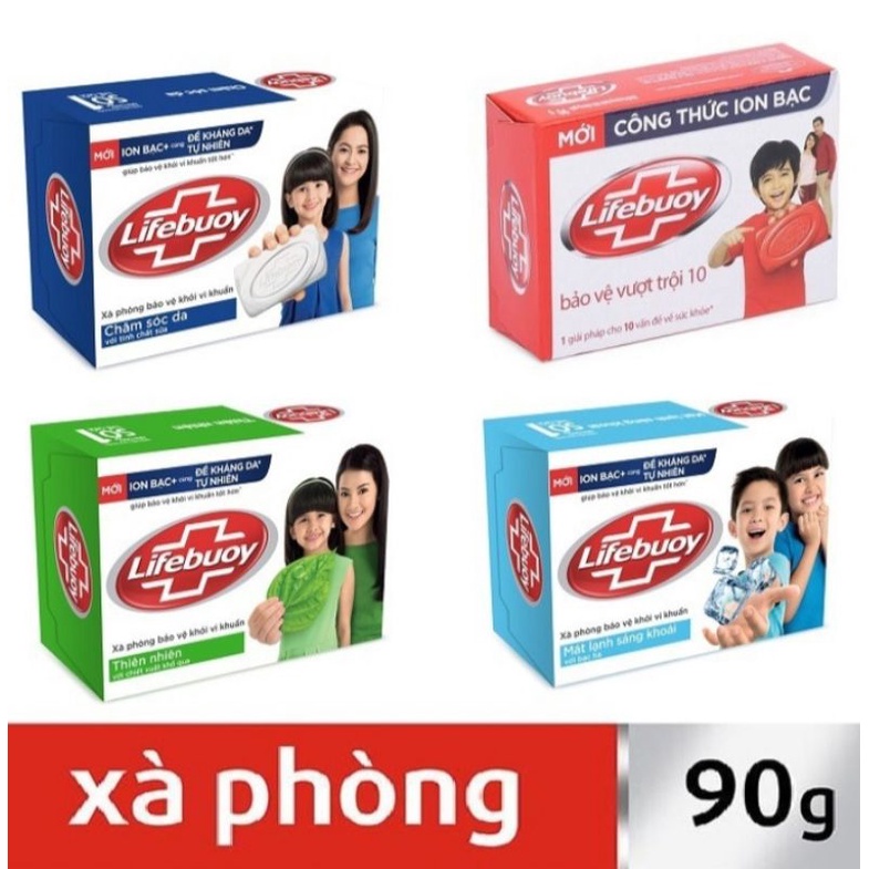 Xà bông cục kháng khuẩn Lifebuoy 90g