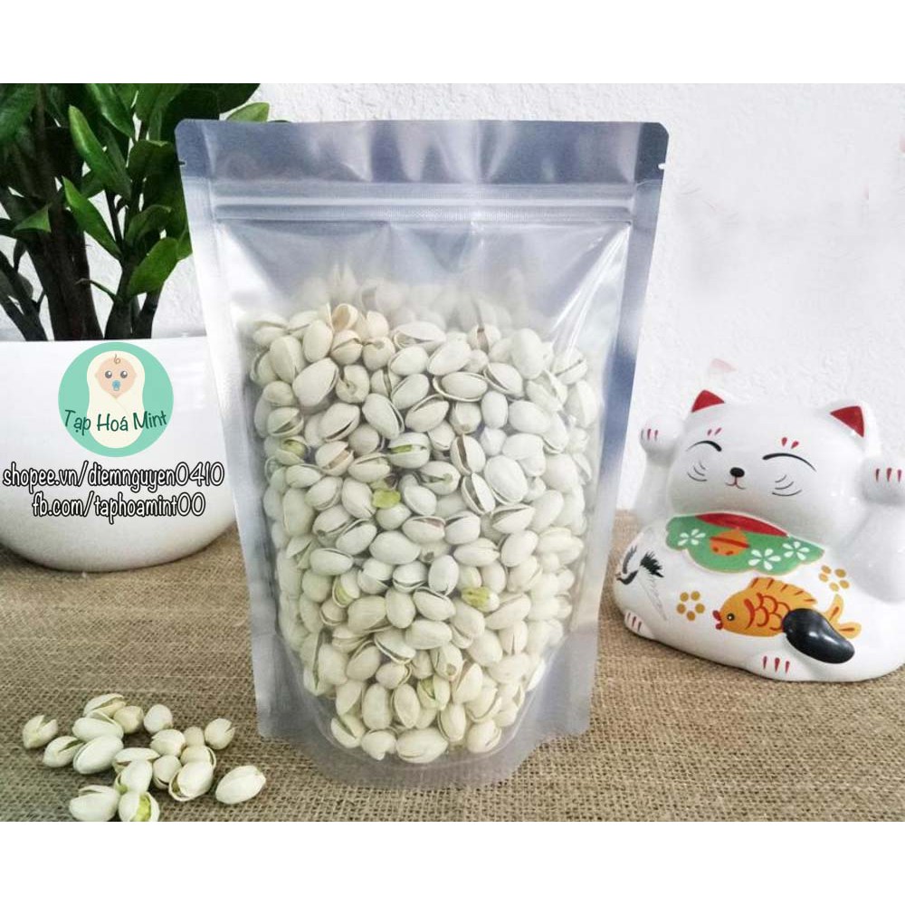 Combo 100g Túi zip bạc đáy đứng đựng thực phẩm đậu hạt 19x12cm