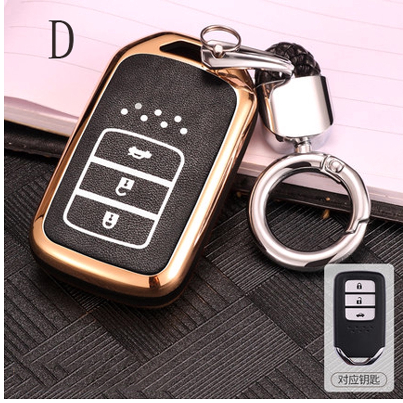 Honda car key cover case for HRV CRV BRV CITY JAZZ CIVIC ACCORD keychain