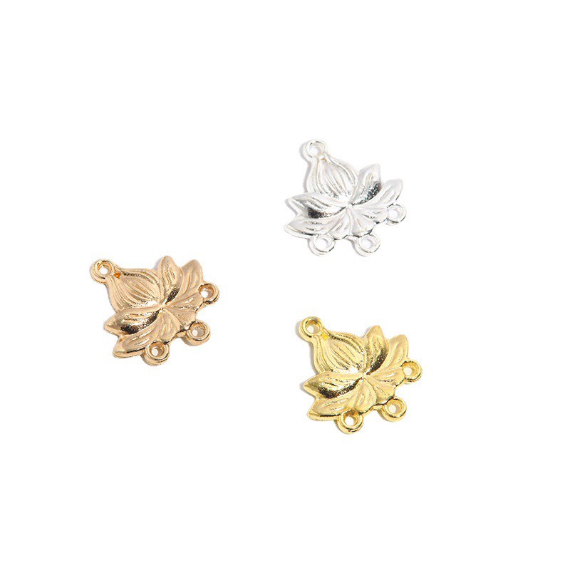 1 phiến đúc treo họa tiết hoa sen 12mm nguyên liệu làm trâm, làm trang sức