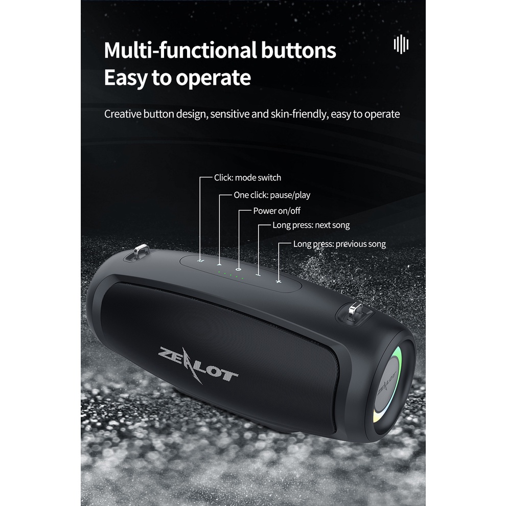 Bộ Loa Bluetooth Zealot S37L 60W Cao Cấp Kèm Phụ Kiện